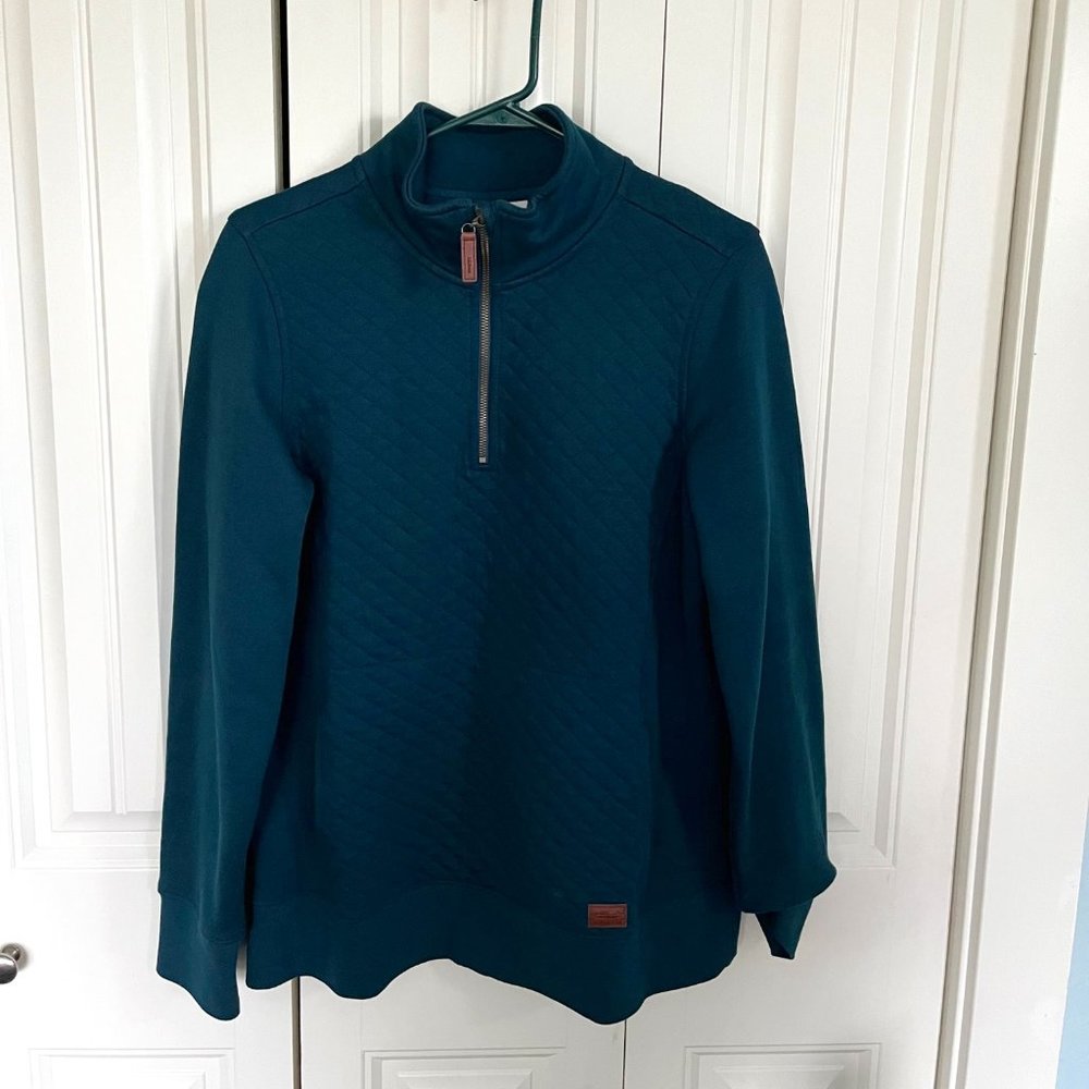 LL Bean Quilted Pull Over - Admiral Blue